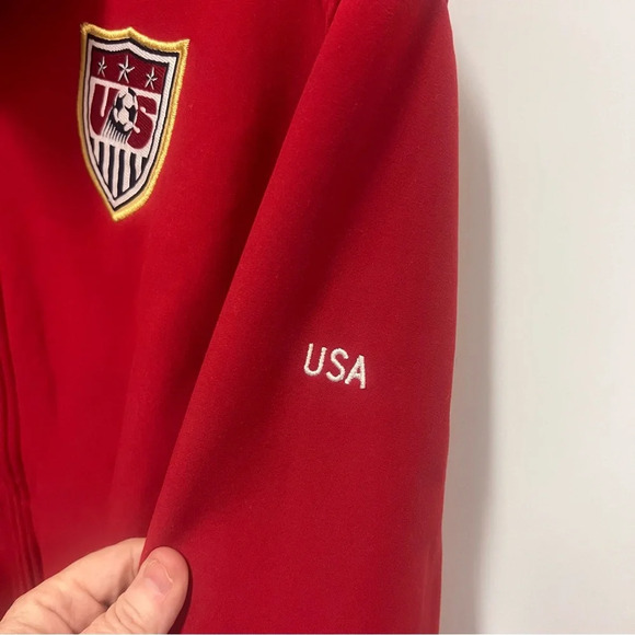 Nike Women's USA Soccer Soft Shell Scuba and Fleece Jacket Size Medium (8-10) - Picture 7 of 12